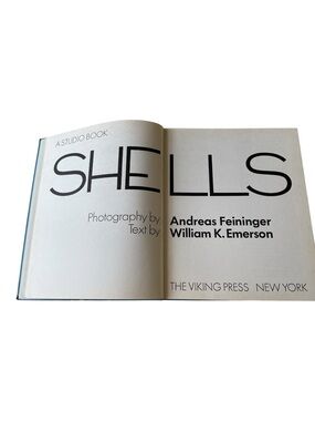 Vintage 1973 “Shells”Book Andreas Feininger & W. Emerson Viking Press- No DJ